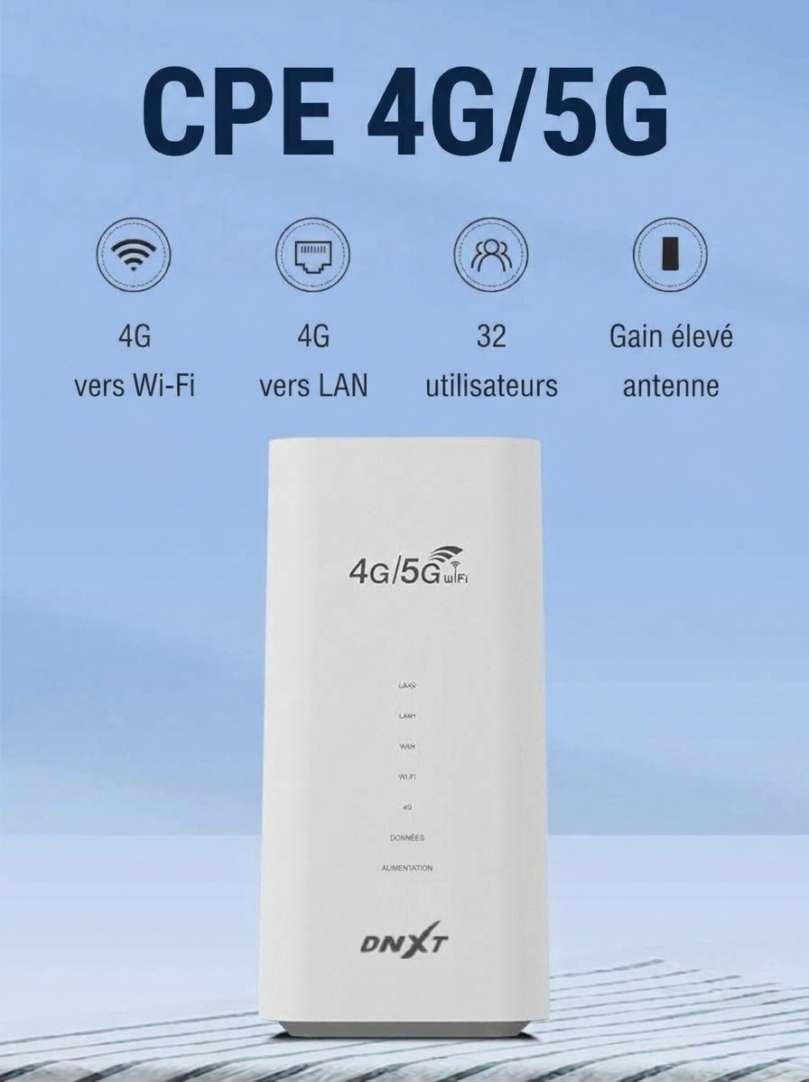Routeur CPE sans fil 4G LTE CPF101, haut débit 300 Mbps, emplacement pour carte SIM, antennes externes, compatible avec jusqu'à 32 utilisateurs pour la maison et le bureau.