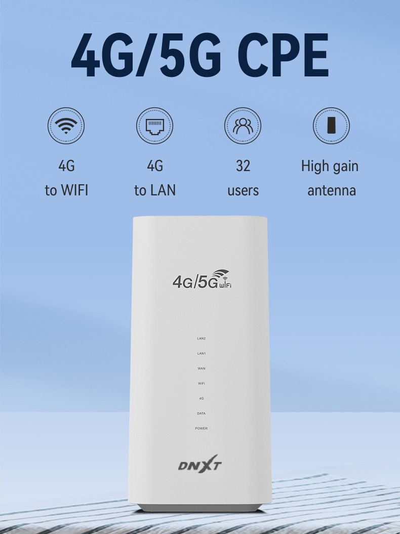 CPF101 4G LTE Wireless CPE Router, 300Mbps High Speed with SIM Card Slot, External Antennas, Supports up to 32 Users for Home & Office