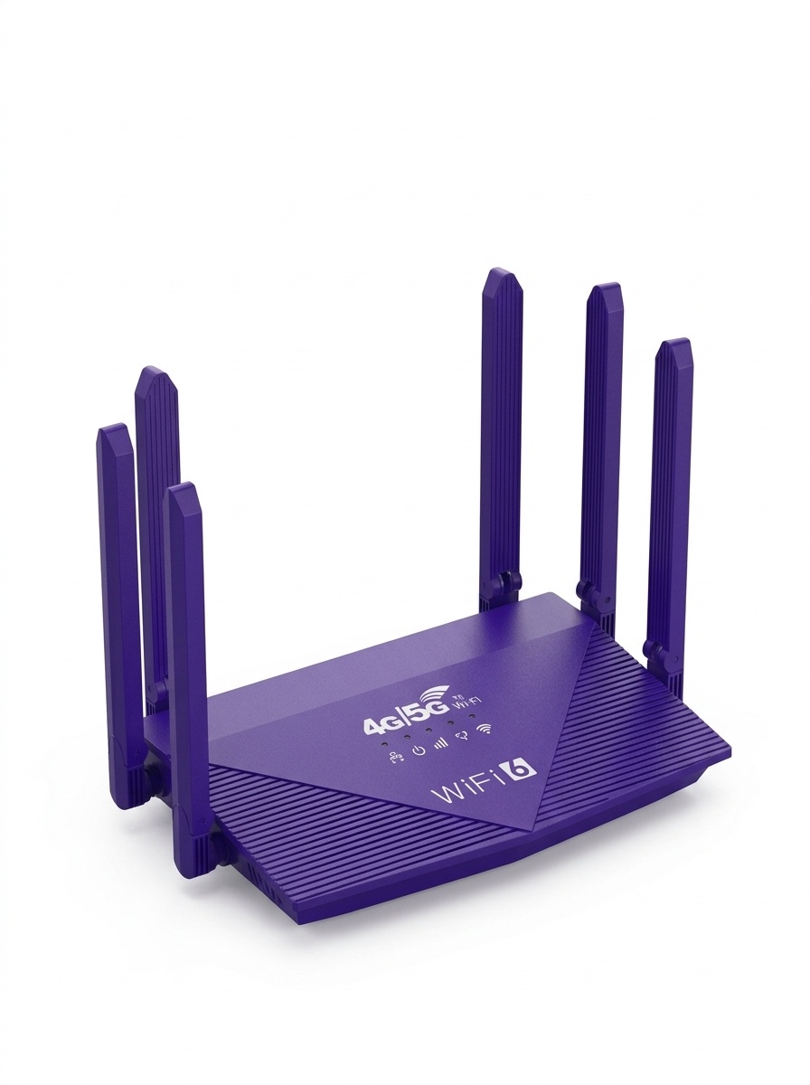 WR910-E 4G LTE WiFi 6 Gigabit Wireless Router, Dual-Band High-Gain Antennas, WPA3 Security, SIM Card Slot, Supports up to 64 Devices