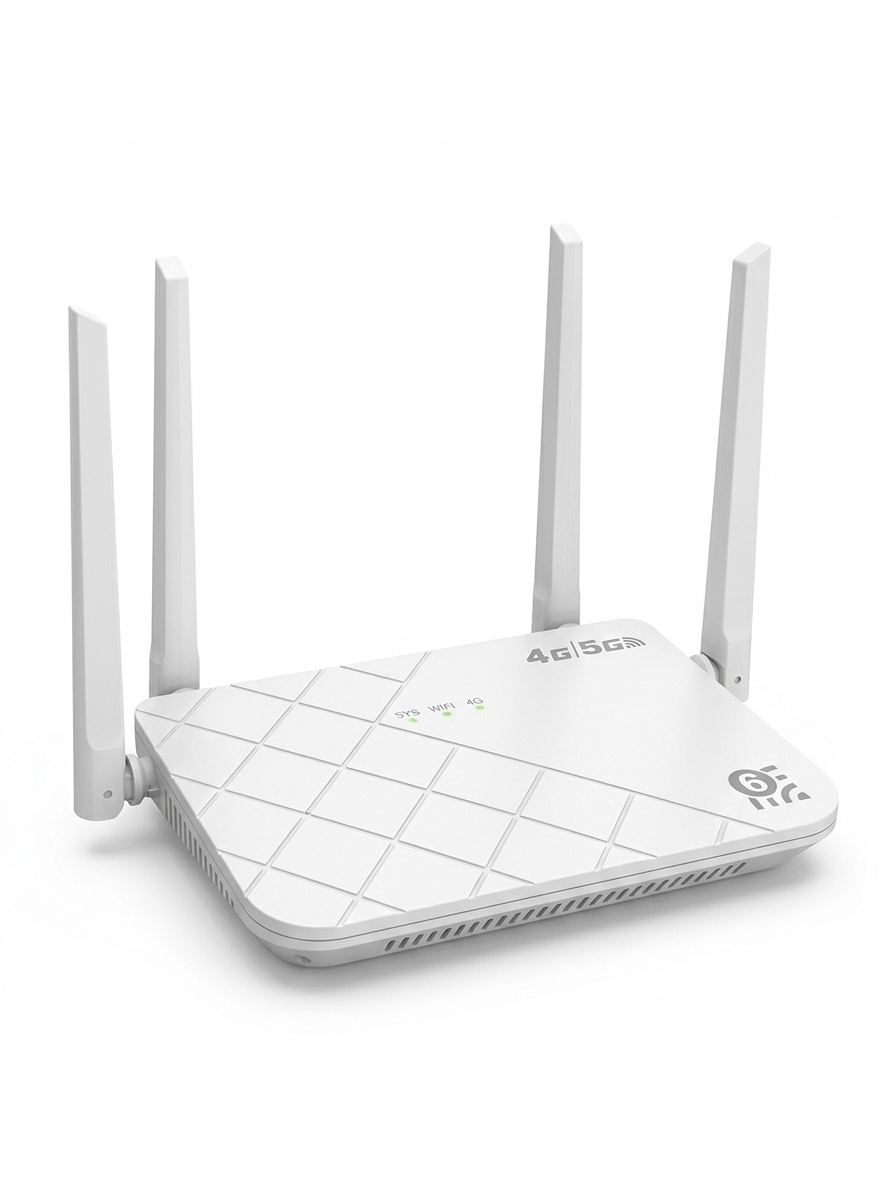 CP108 4G LTE WiFi 6 Router, Cat4 300Mbps Wireless Hotspot CPE, Gigabit Ethernet Ports, Omnidirectional Antennas for up to 32 Users