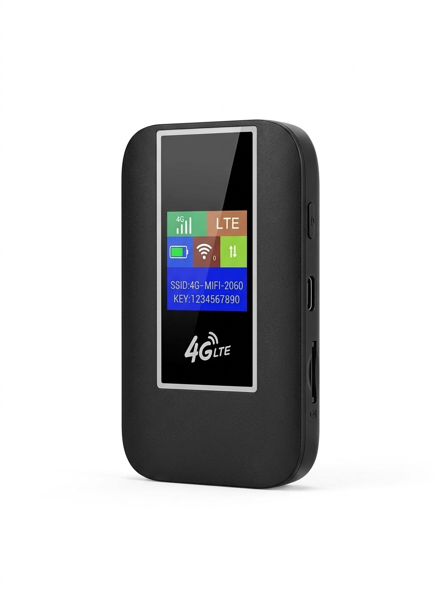 MF860 Portable 4G LTE Mobile WiFi Hotspot Router, 2100mAh Battery, Unlocked Pocket MiFi with SIM Card Slot, Supports up to 10 Devices