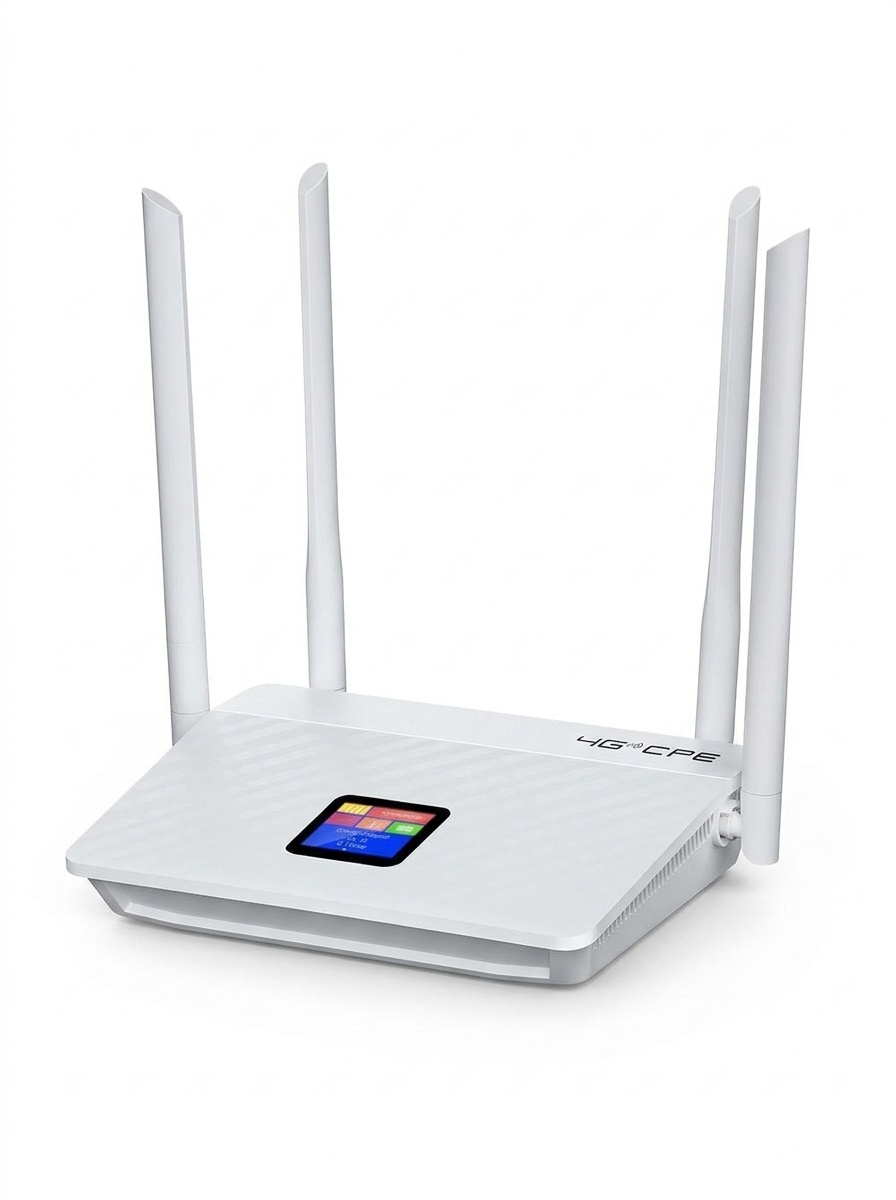 CPF914 4G LTE Wireless Router with 5200mAh Battery, 6 High-Gain Antennas, SIM Card Slot, Portable & Desktop CPE Gateway