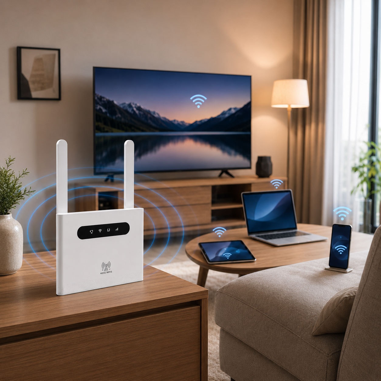 DNXT R102Pro 4G LTE WiFi 6 Mobile Router with 3000mAh Battery, 300Mbps Speed, Type-C Power, SIM Card Slot, Supports up to 32 Users