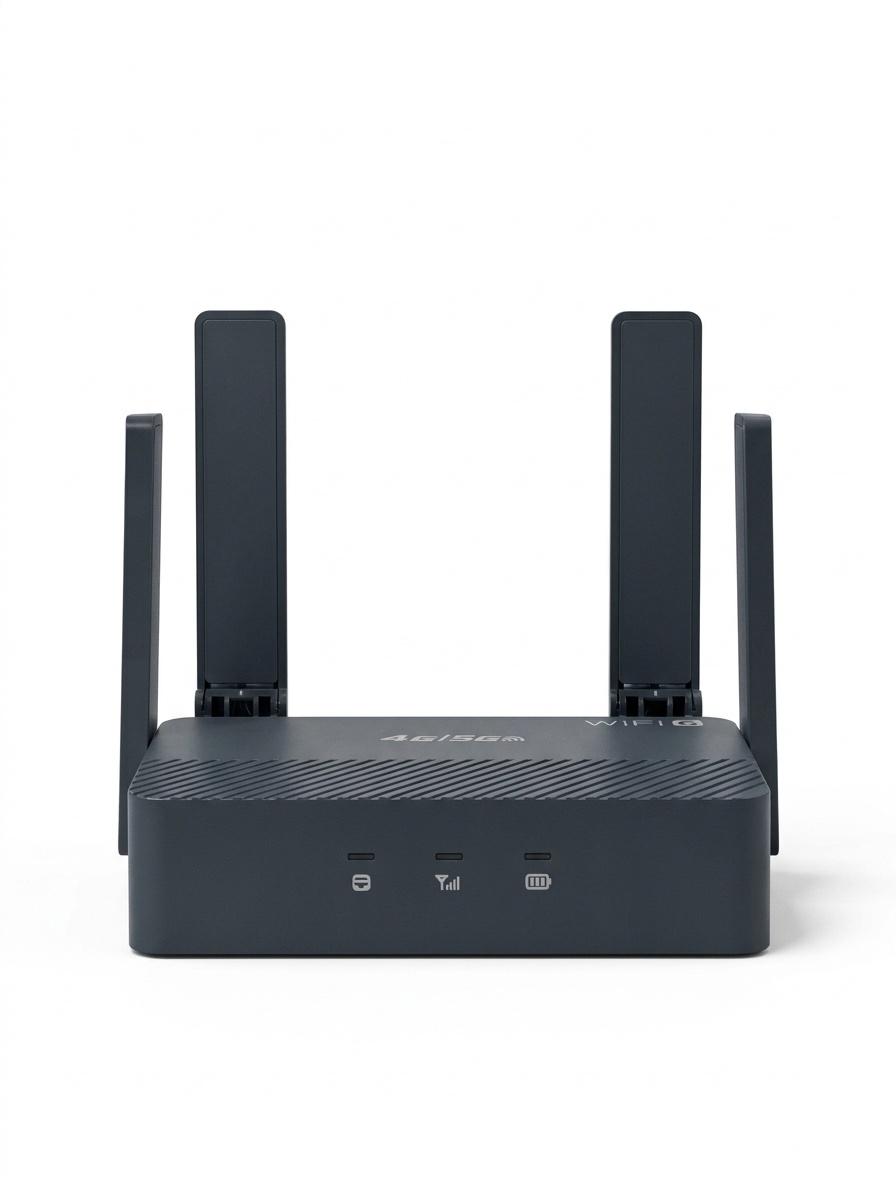 DNXT Q31 Portable 4G LTE WiFi 6 CPE Router with 3000mAh Battery, Type-C Charging, SIM Card Slot, Compact Wireless Hotspot for Home & Travel