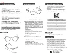 AG18 Schwarze TR90 Smart AI Brille #BS1223-0004