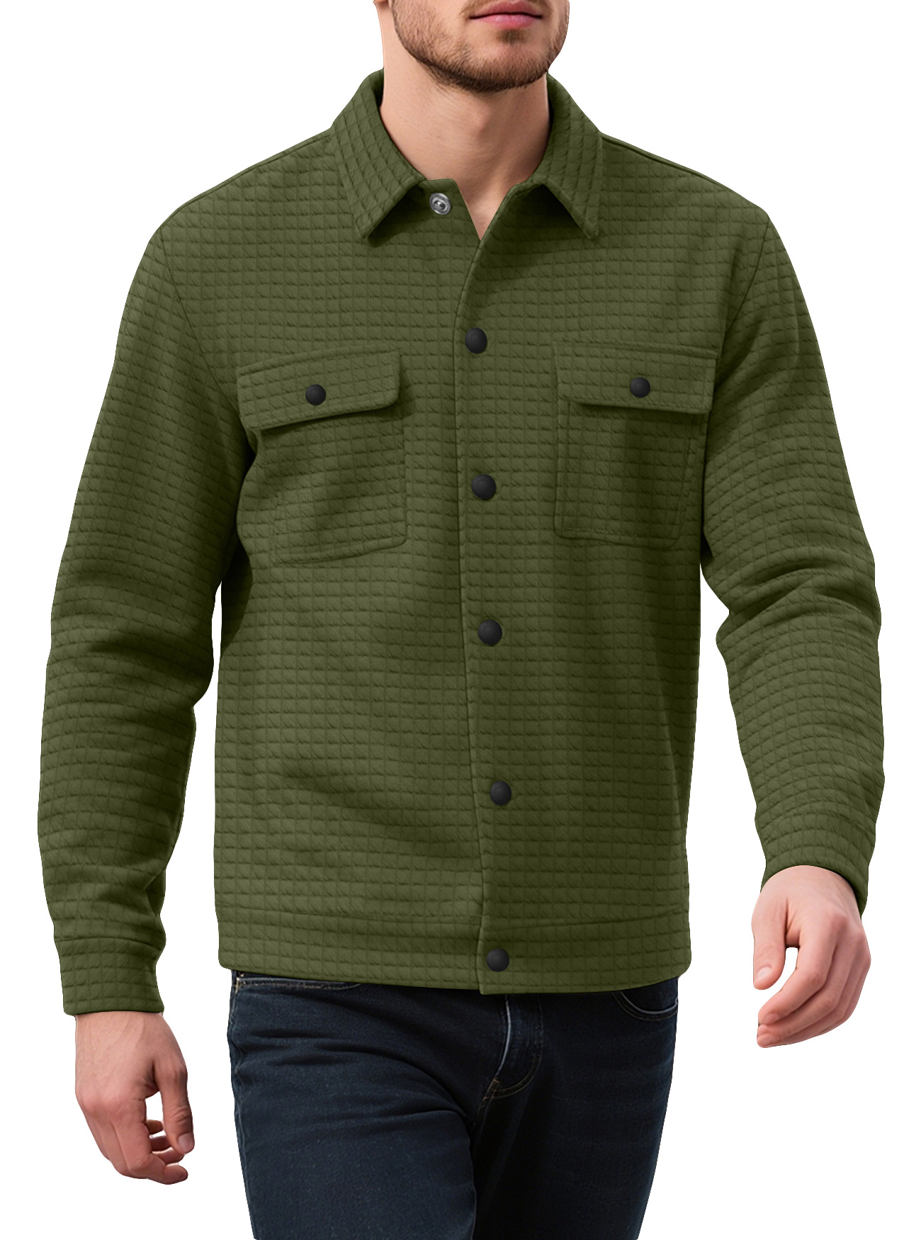 Men's Plaid Cardigan Sweater - Slim Fit Casual Zip-Up Knitwear NDF-00003