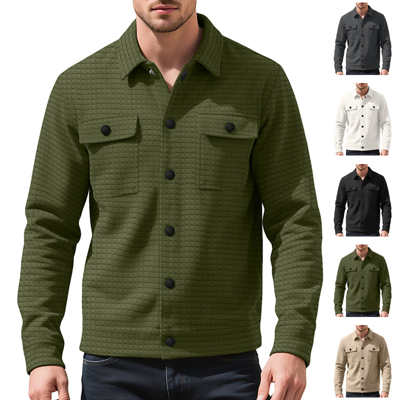 Men's Plaid Cardigan Sweater - Slim Fit Casual Zip-Up Knitwear NDF-00003