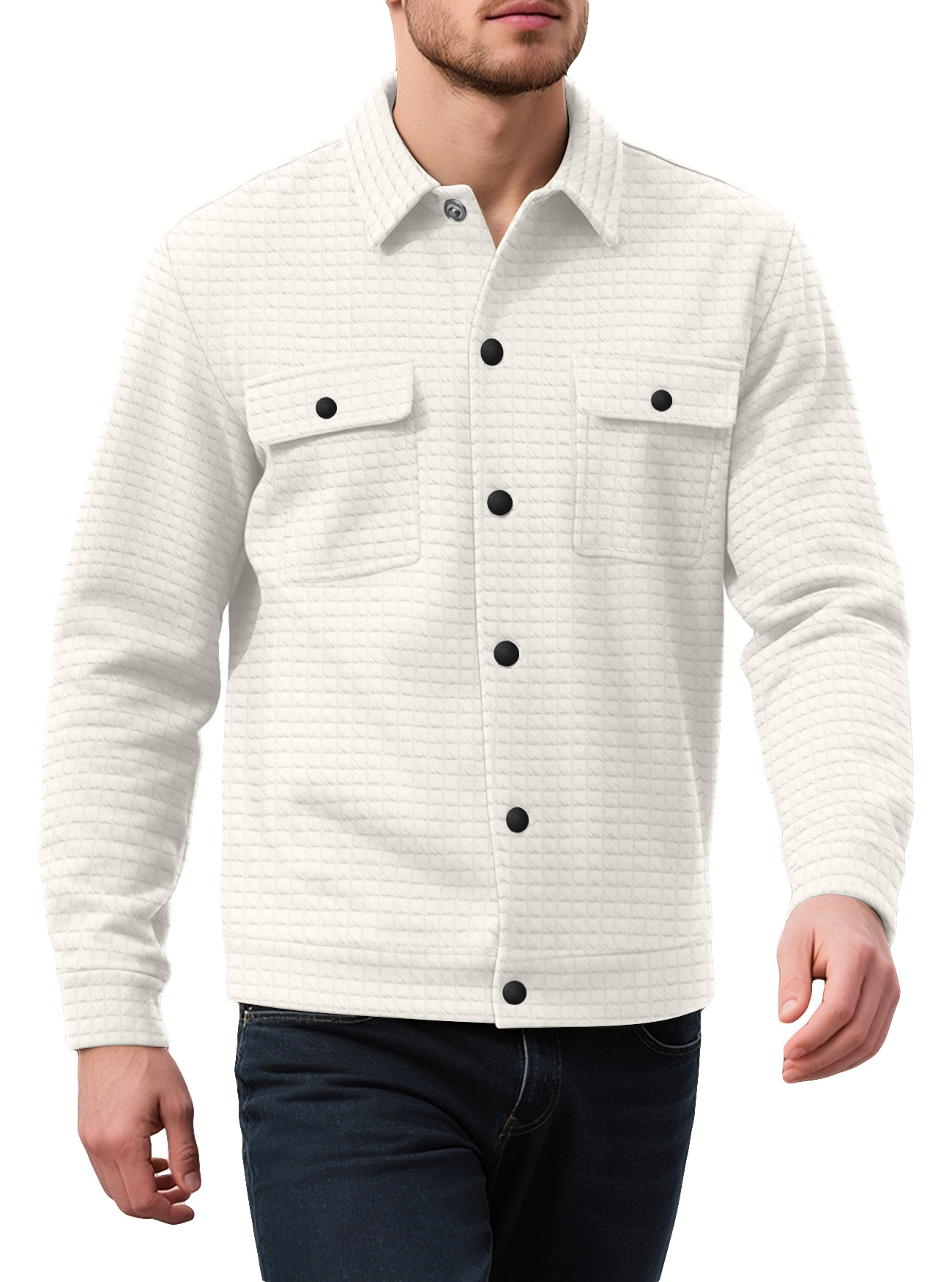 Men's Plaid Cardigan Sweater - Slim Fit Casual Zip-Up Knitwear NDF-00003