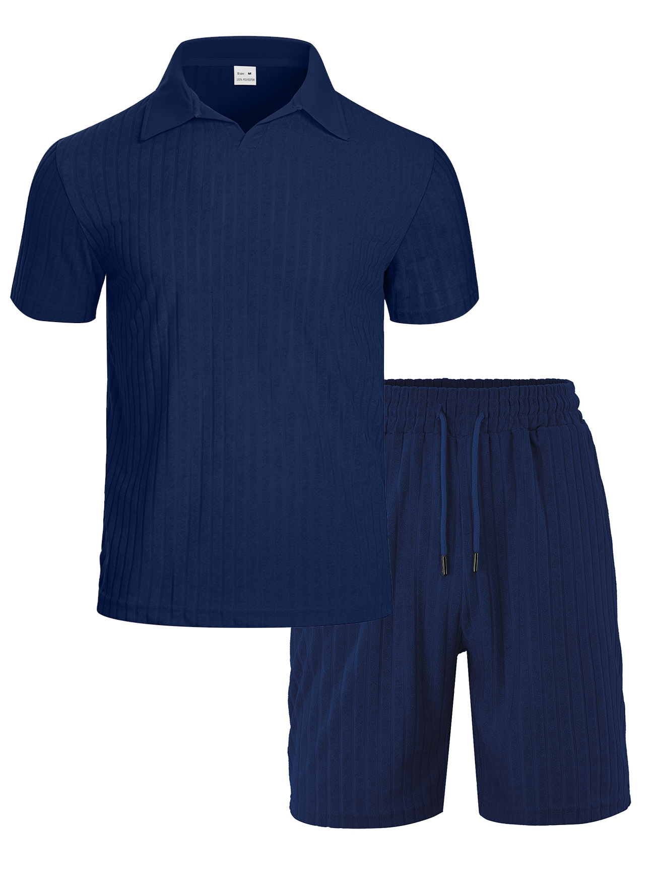 Men's Terry Cloth Tracksuit Set - Breathable Summer Sportswear NDF-00012