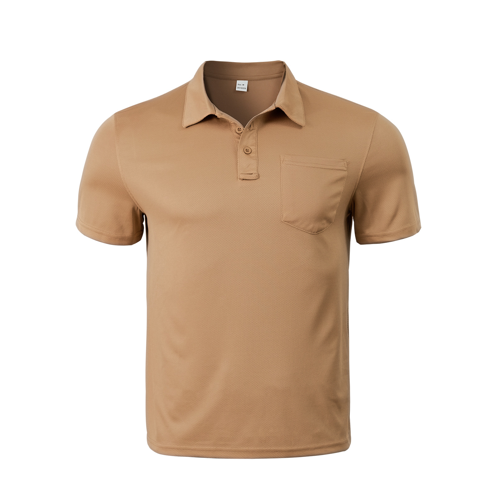 Men's Mesh Polo Shirt Breathable Casual Button Down NDF-00015