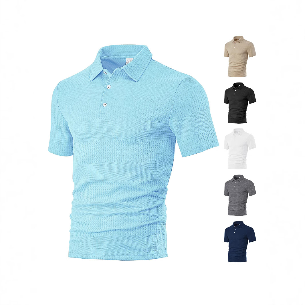 Premium Jacquard Polo Shirt - Relaxed Fit Summer Men's NDF-00006
