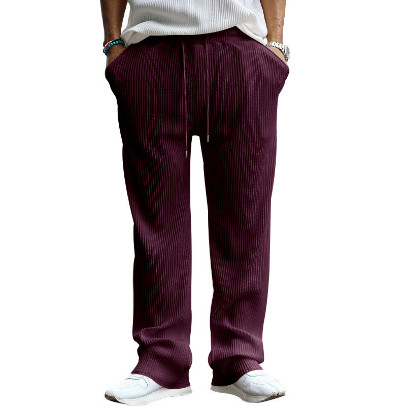 Men's Striped Wide Leg Lounge Pants Fashion Casual Trousers NDF-00002