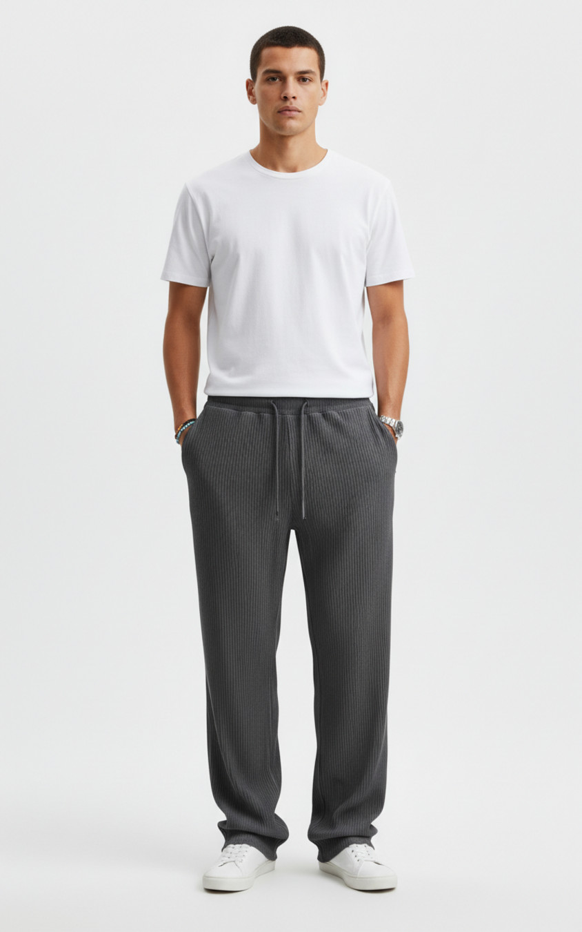 Men's Striped Wide Leg Lounge Pants Fashion Casual Trousers NDF-00002