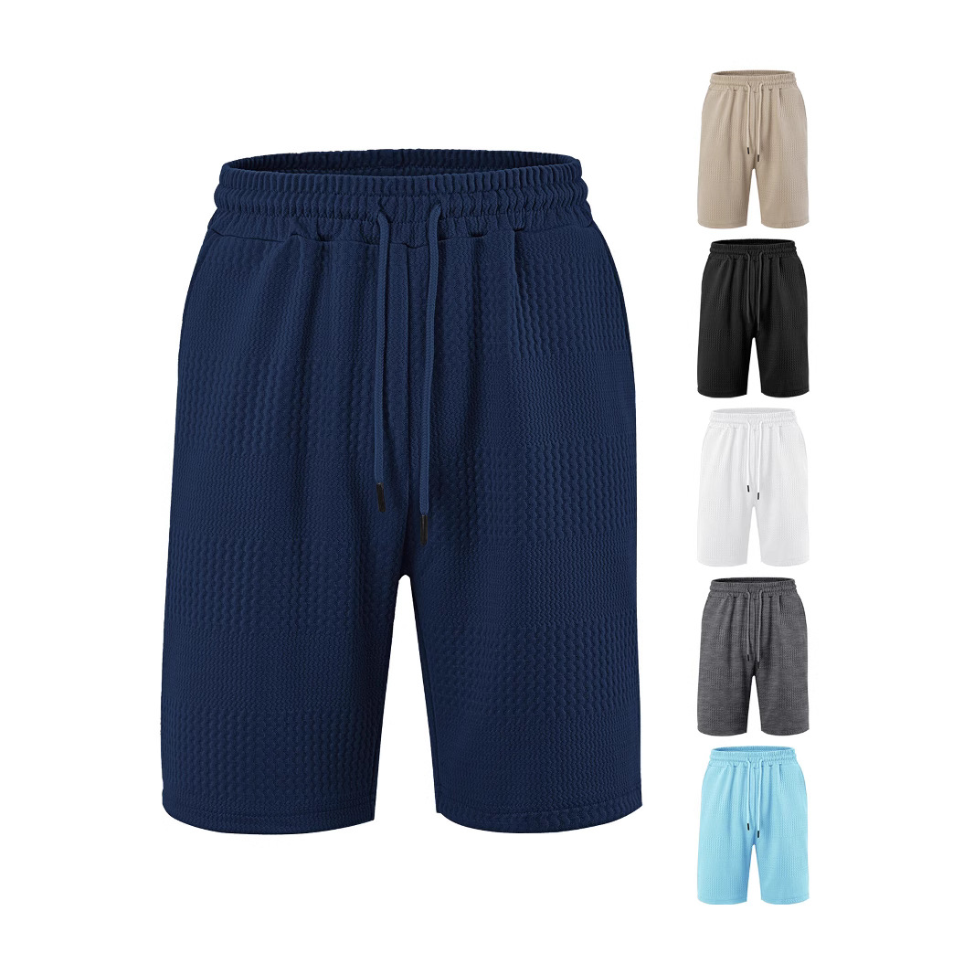 Men's Striped Jacquard Casual Shorts Beach Trunks NDF-00003