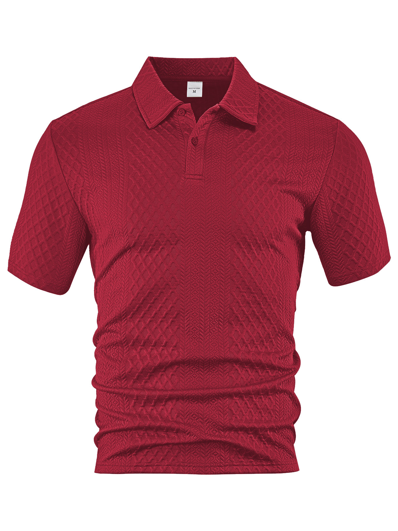 Lightweight Summer Men's Polo Shirt Breathable Jacquard NDF-00009