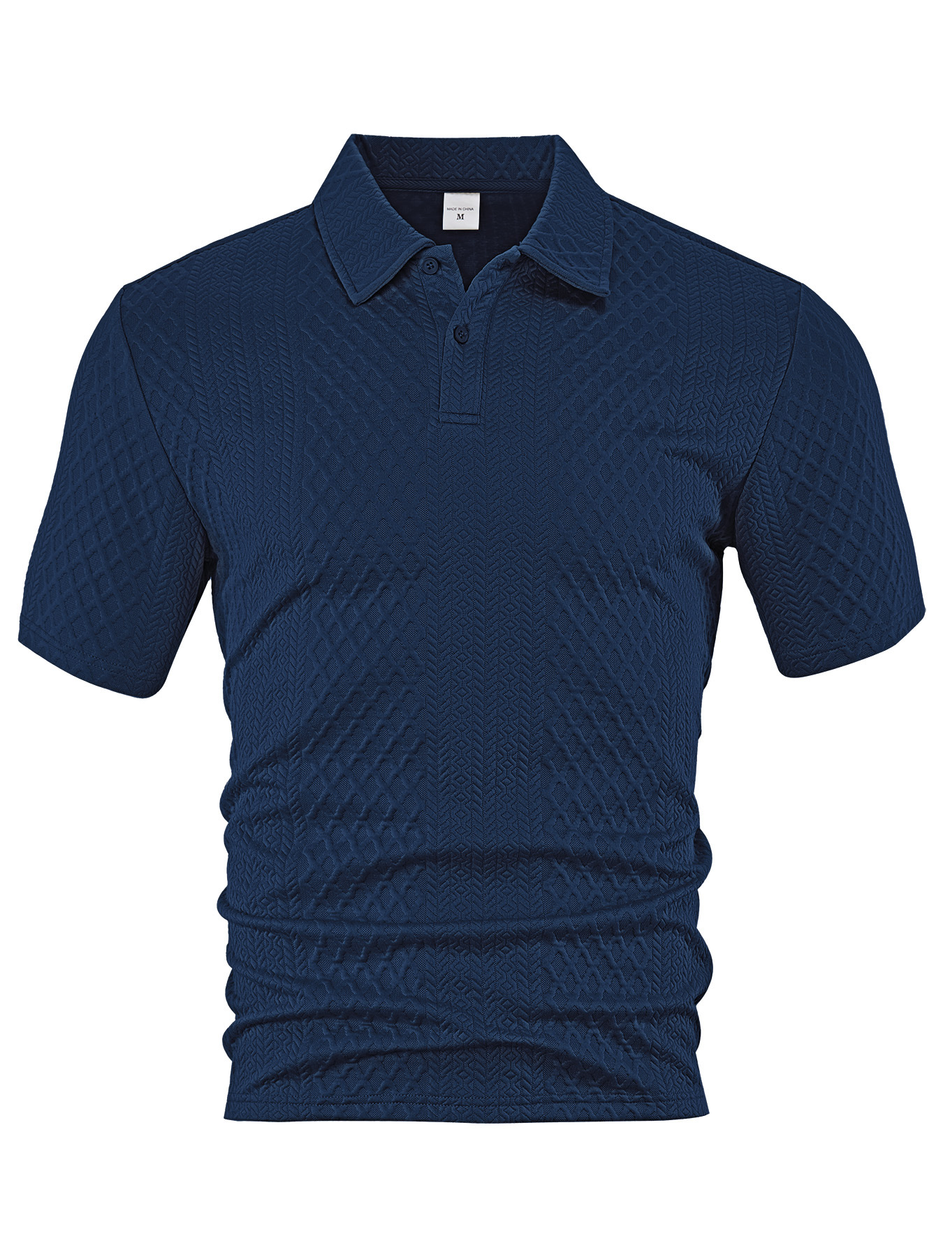 Lightweight Summer Men's Polo Shirt Breathable Jacquard NDF-00009