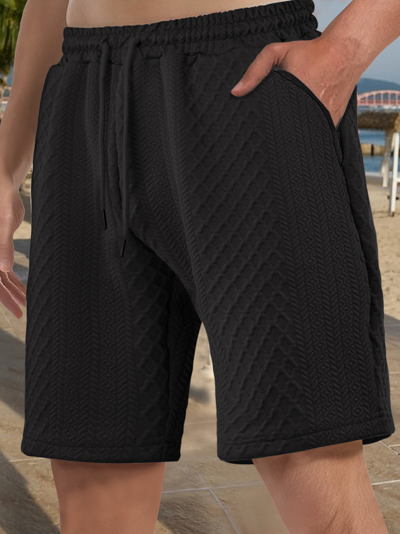 Men's Retro Summer Shorts Relaxed Fit Casual Beach Trunks NDF-00004
