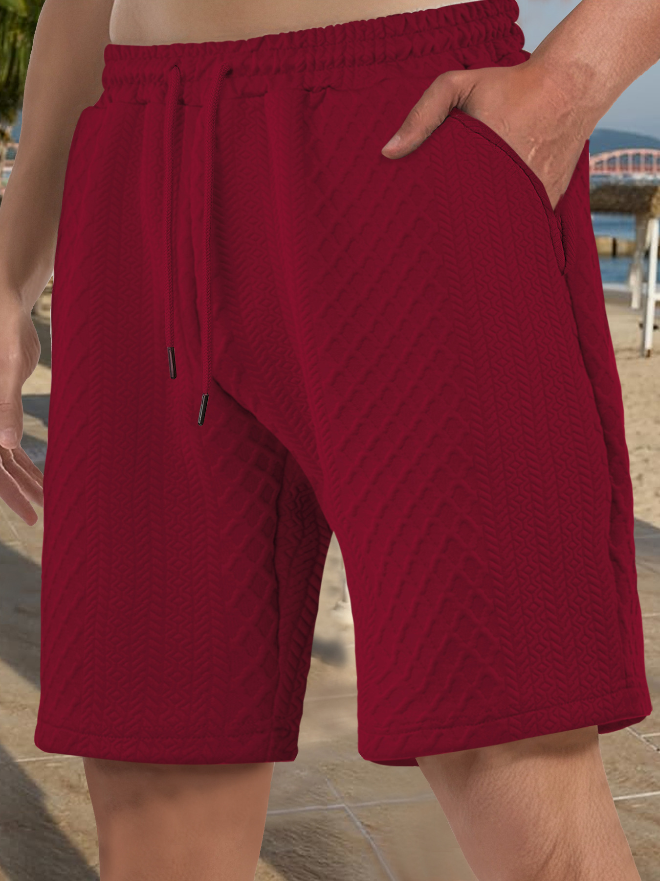 Men's Retro Summer Shorts Relaxed Fit Casual Beach Trunks NDF-00004