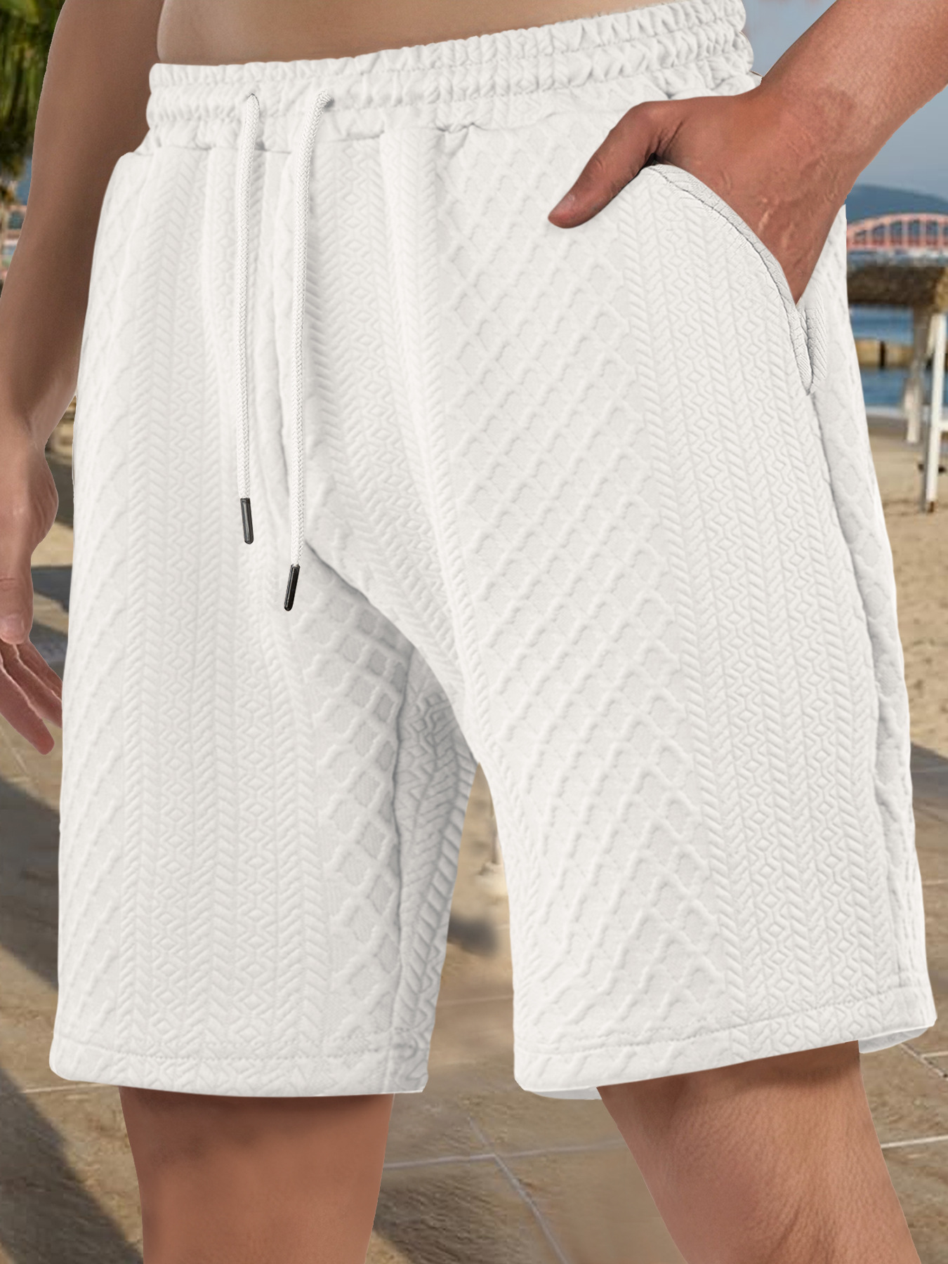 Men's Retro Summer Shorts Relaxed Fit Casual Beach Trunks NDF-00004