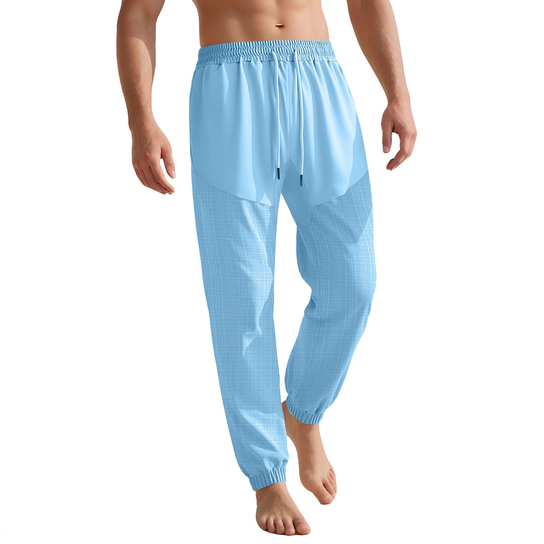 Linen Drawstring Pants Men's Summer Lightweight Breathable Casual NDF-00008
