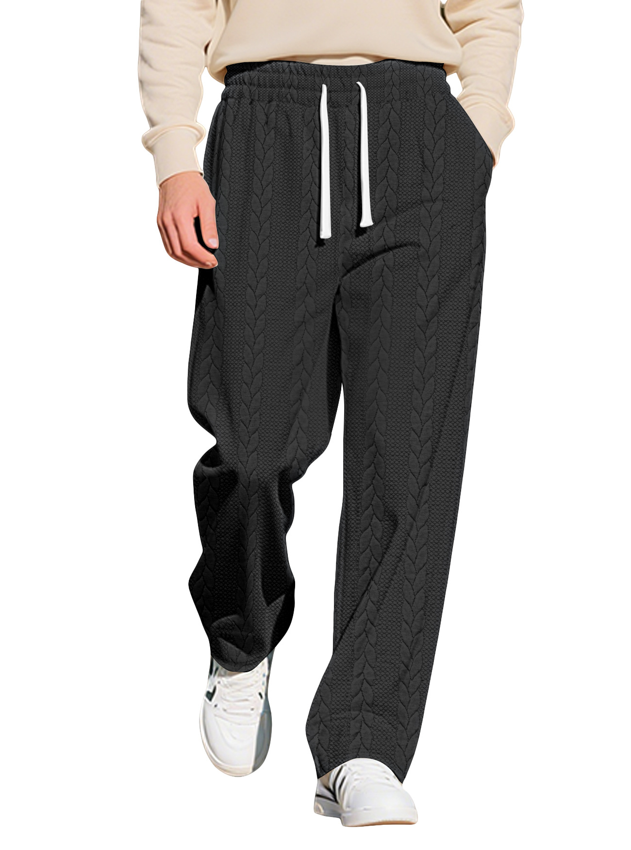 Men's Casual Knit Drawstring Sweatpants - American Style NDF-00010