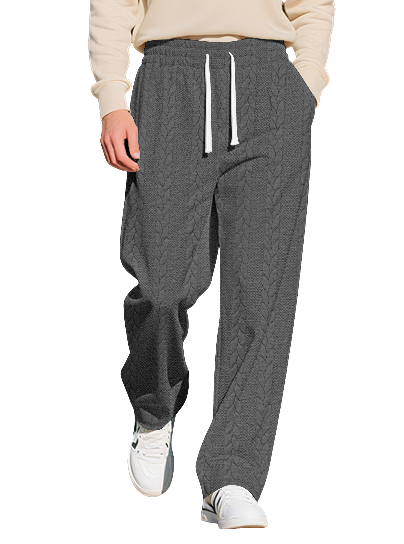Men's Casual Knit Drawstring Sweatpants - American Style NDF-00010