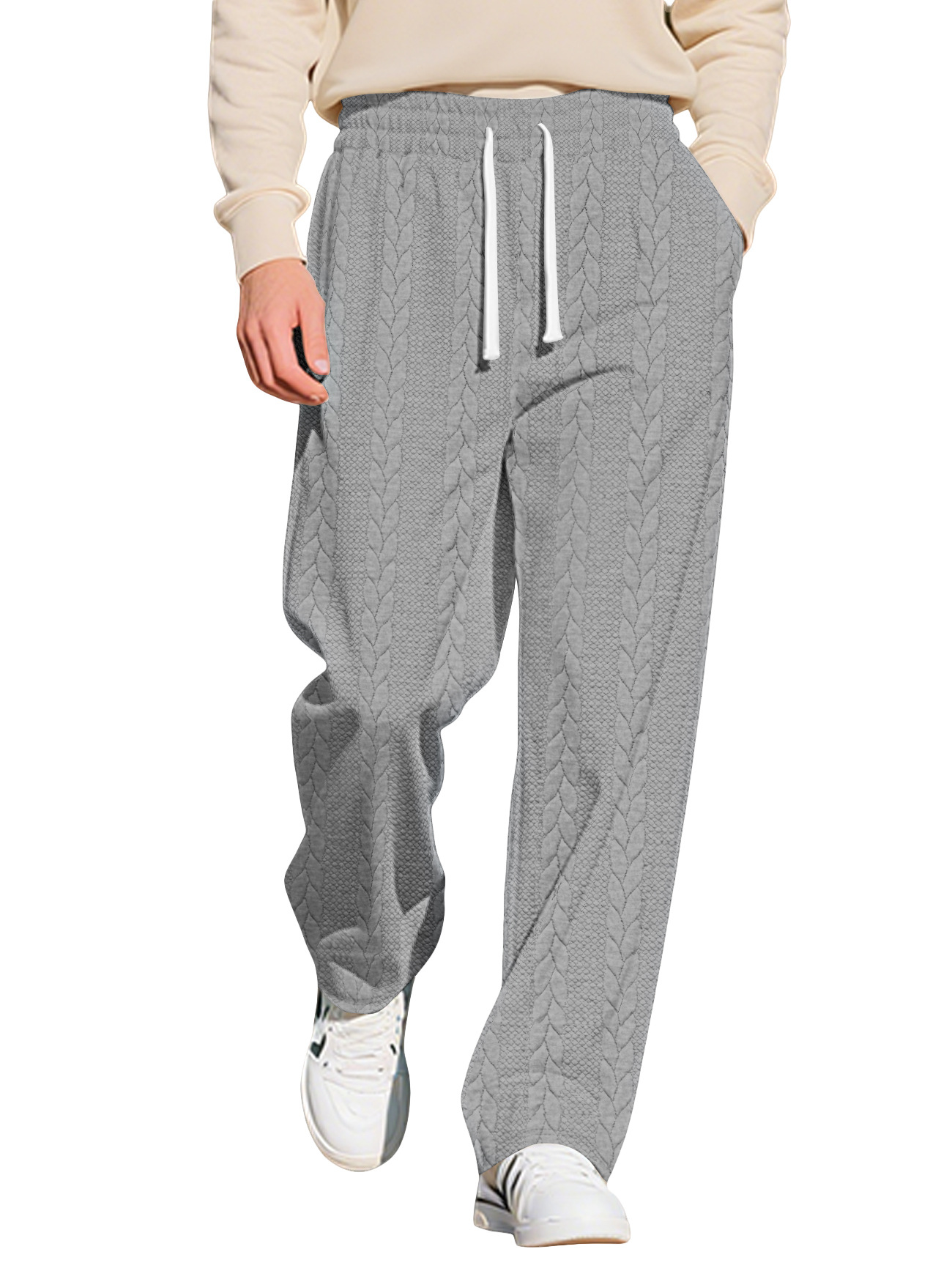 Men's Casual Knit Drawstring Sweatpants - American Style NDF-00010