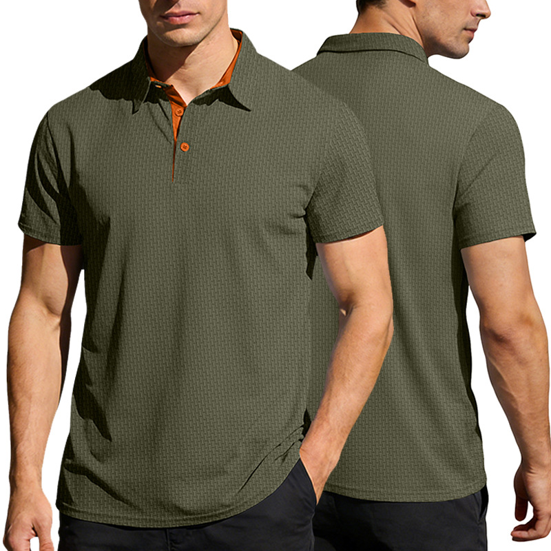 Summer Ice Silk Polo Shirt - Quick Dry & Stretch Fit NDF-00013