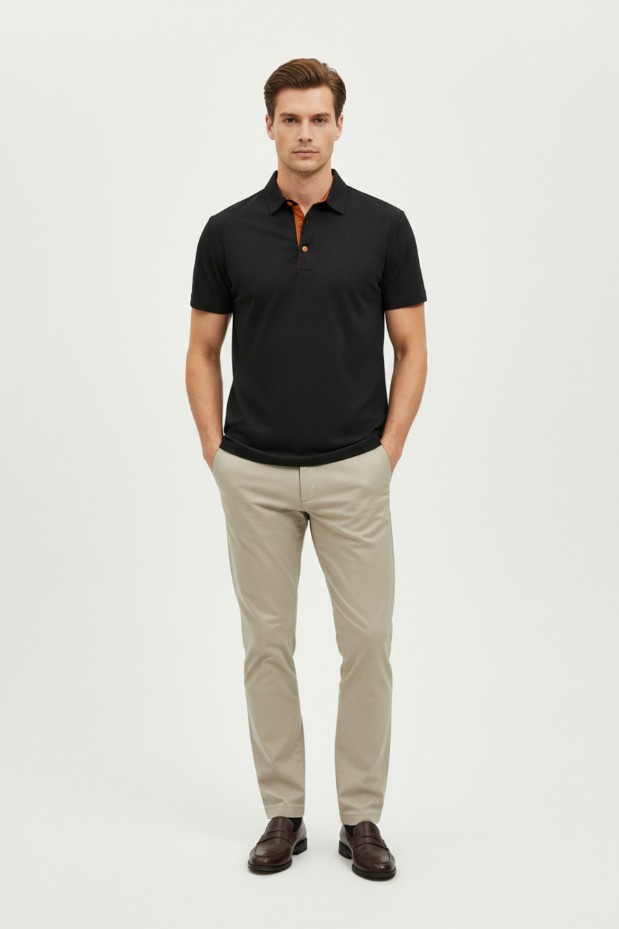 Summer Ice Silk Polo Shirt - Quick Dry & Stretch Fit NDF-00013