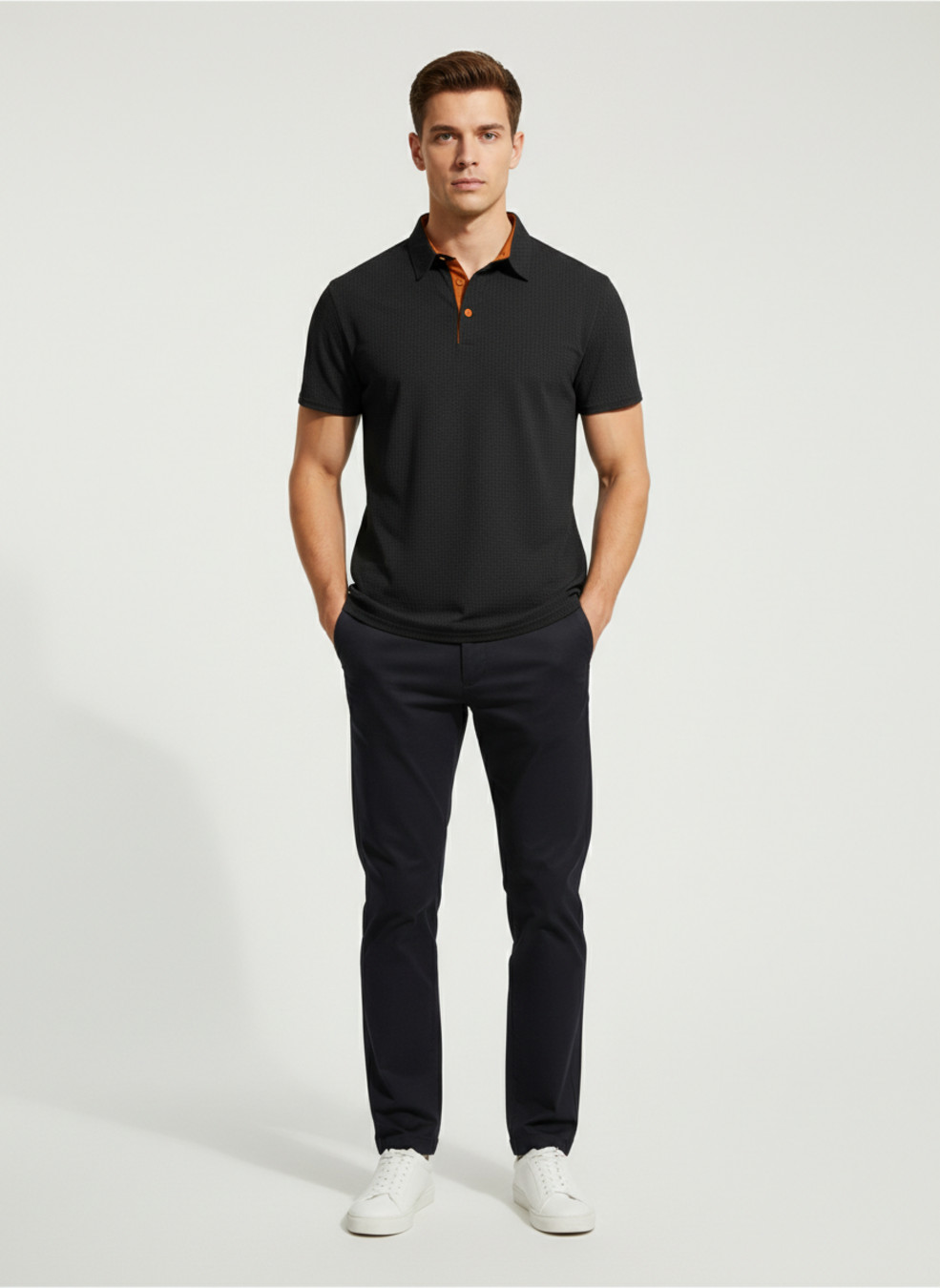 Summer Ice Silk Polo Shirt - Quick Dry & Stretch Fit NDF-00013