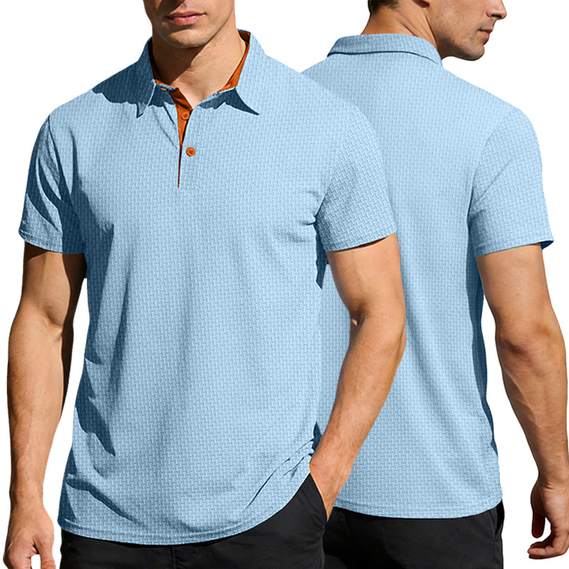 Summer Ice Silk Polo Shirt - Quick Dry & Stretch Fit NDF-00013