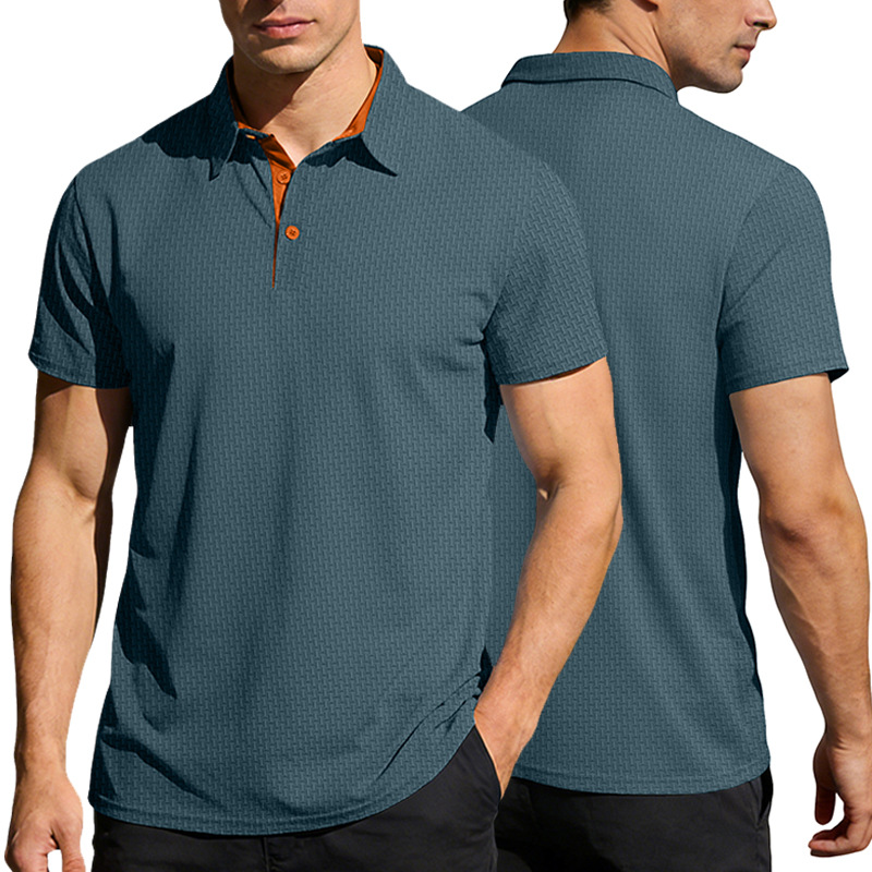 Summer Ice Silk Polo Shirt - Quick Dry & Stretch Fit NDF-00013