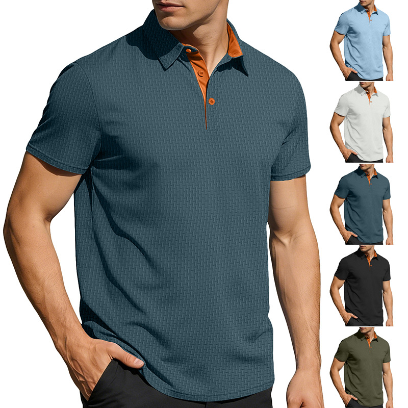 Summer Ice Silk Polo Shirt - Quick Dry & Stretch Fit NDF-00013