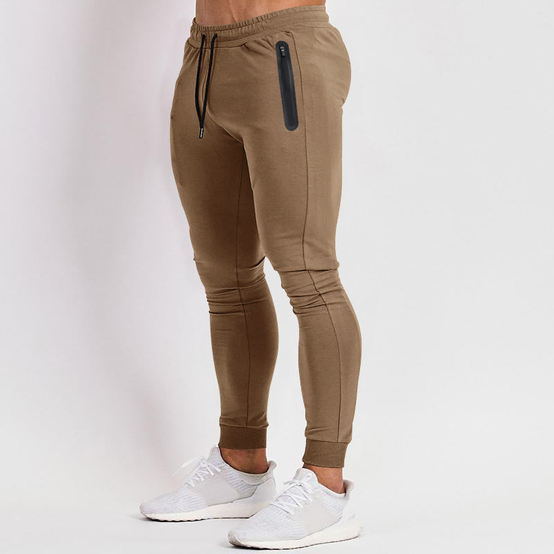 Men's Casual Athletic Pants Slim Fit Breathable Cotton Trousers NDF-00015