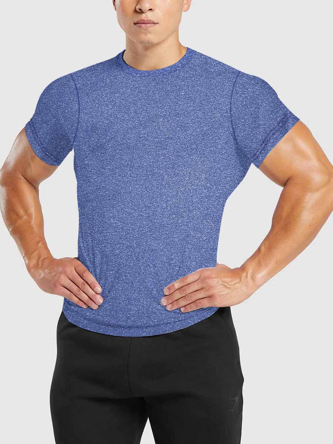 Men's Solid Color Quick Dry Breathable Crew Neck T-Shirt NDF-00012