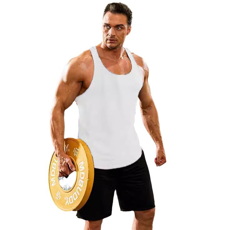 Men's Summer Workout Tank Top - Solid Color Training Muscle Tee NDF-00013