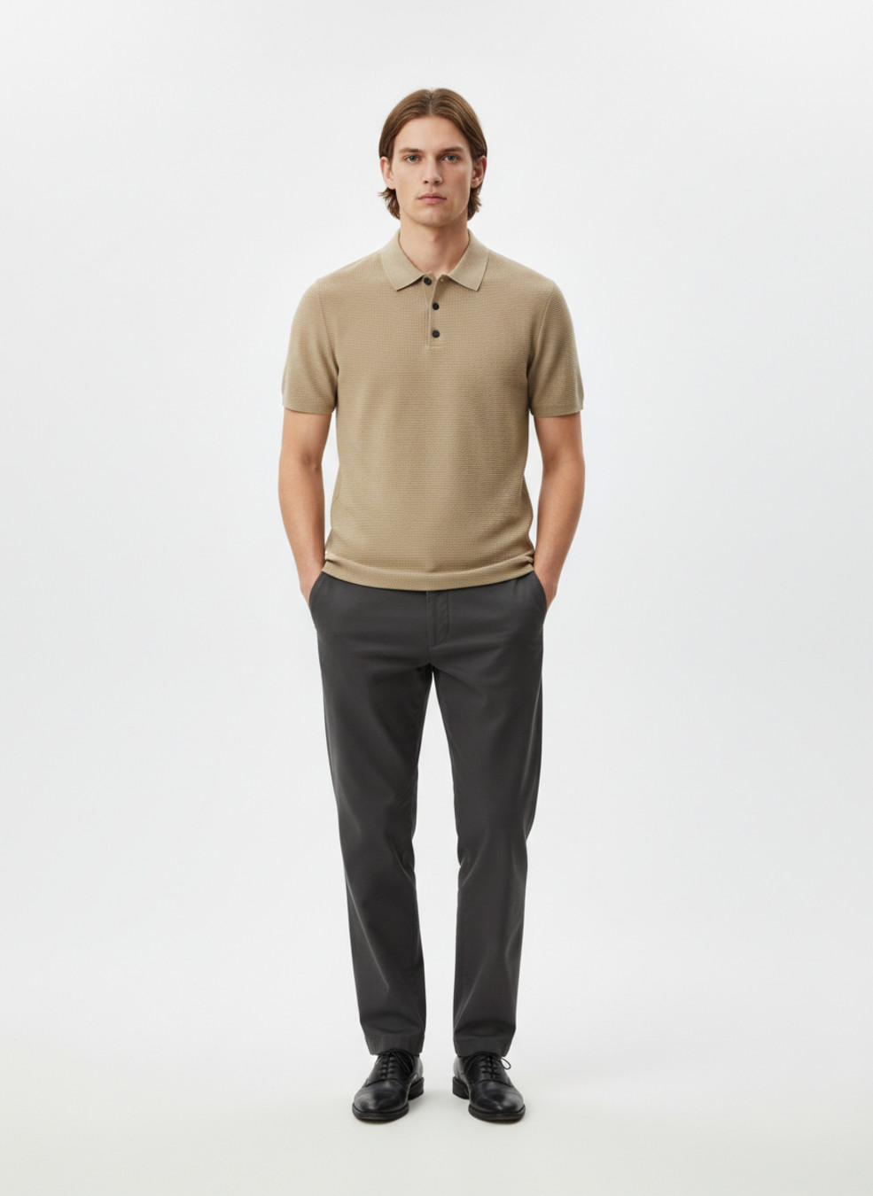 Ice Silk Polo Shirt Men's Summer Solid Color Breathable NDF-00015