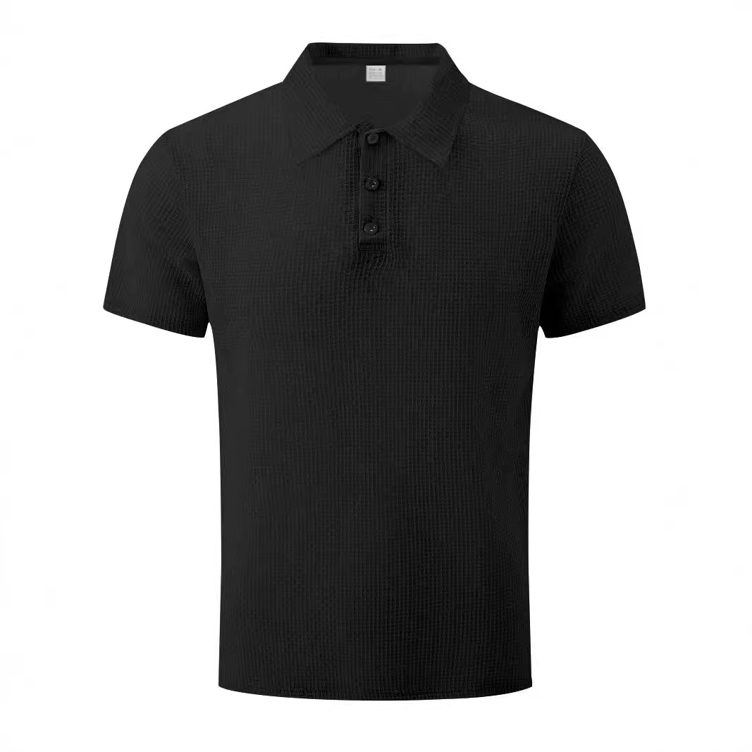 Ice Silk Polo Shirt Men's Summer Solid Color Breathable NDF-00015