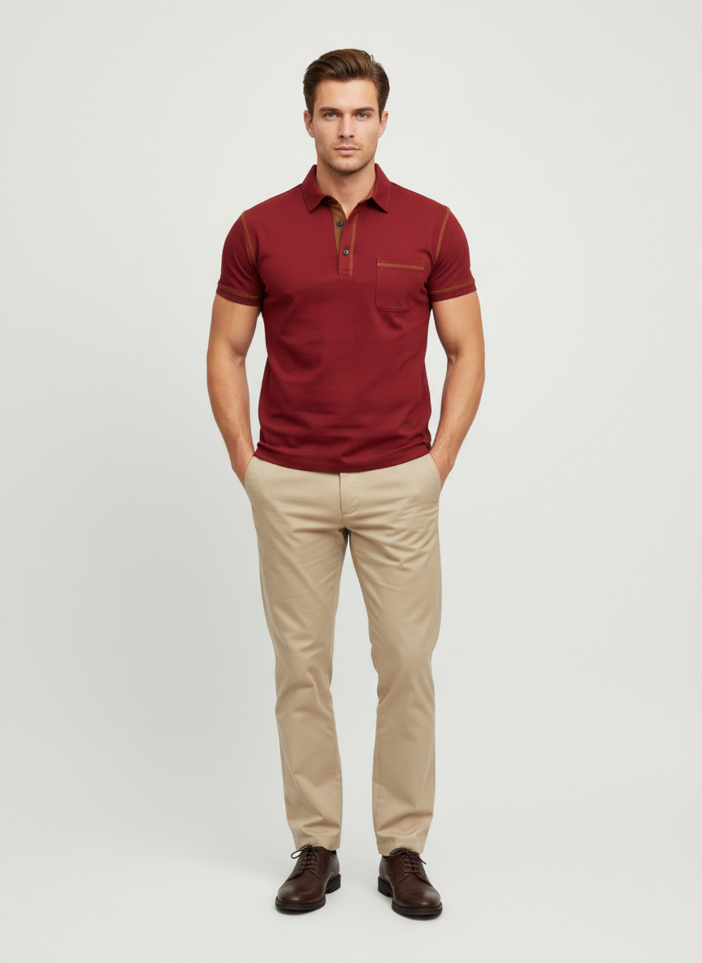 Men's Casual Polo Shirt Summer Short Sleeve Sports Top NDF-00017