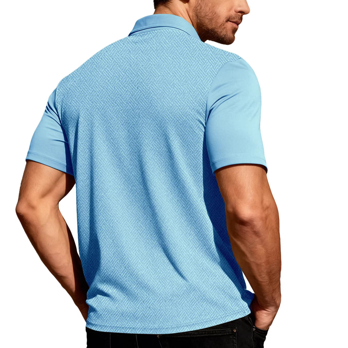 Linen Knit Polo Shirt - Breathable Summer Cardigan NDF-00050