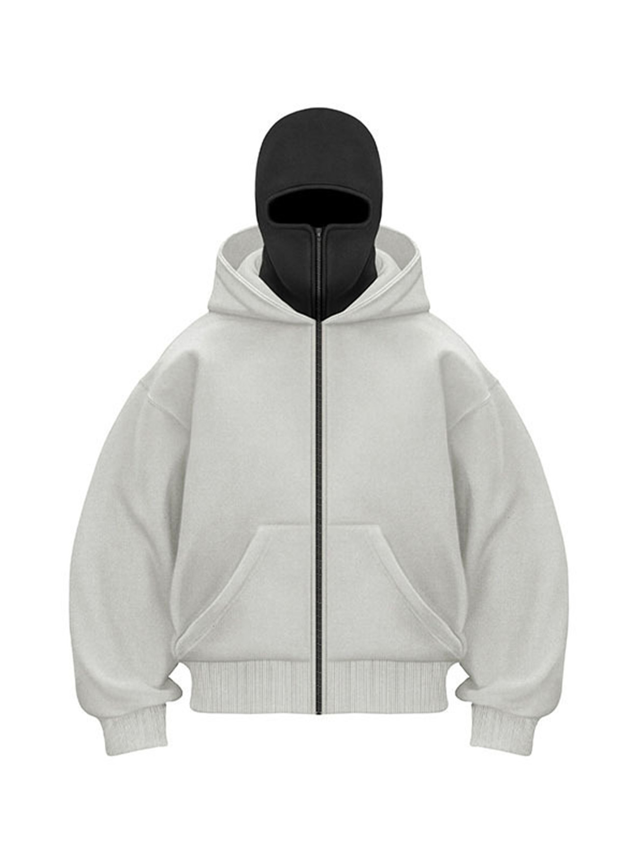 Double Layer Zip Up Hoodie Streetwear Couple Jacket NDF-00011
