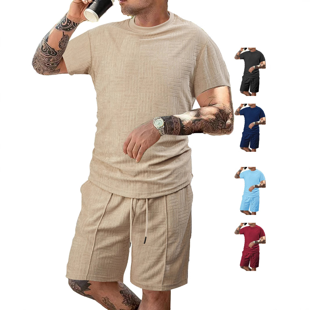 Men's Summer Casual Polo Shirt & Shorts Set - Relaxed Fit NDF-00051