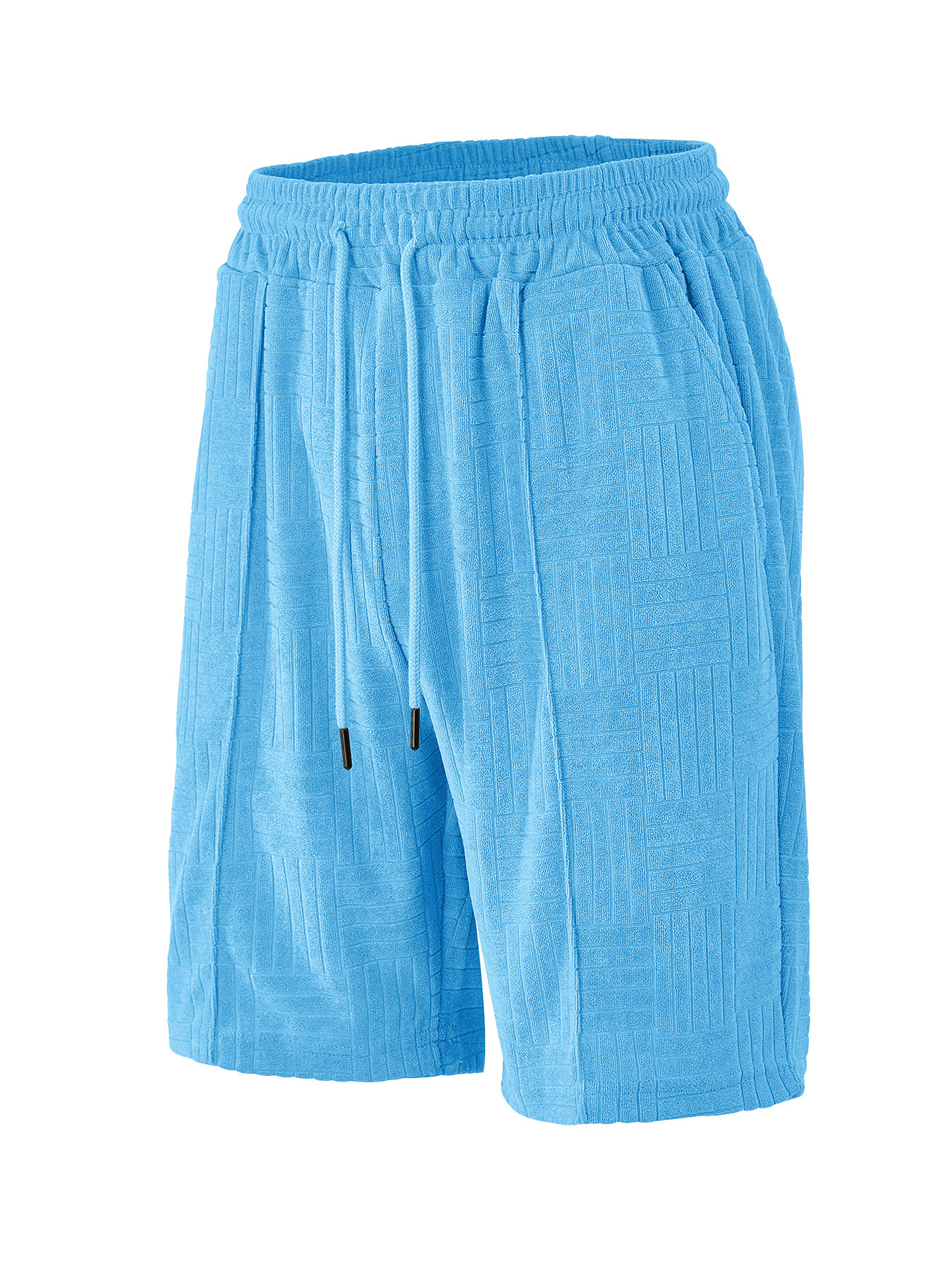 Men's Terry Cloth Shorts - Summer Casual Breathable Athletic NDF-00007