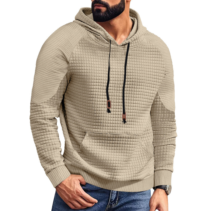 Men's Plaid Hoodie Sweatshirt with Pocket NDF-00017
