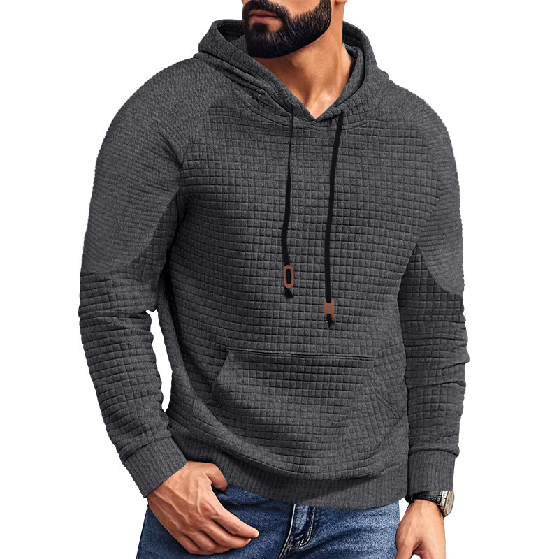 Men's Plaid Hoodie Sweatshirt with Pocket NDF-00017