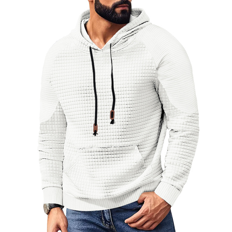 Men's Plaid Hoodie Sweatshirt with Pocket NDF-00017