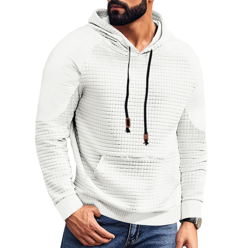 Men's Plaid Hoodie Sweatshirt with Pocket NDF-00017