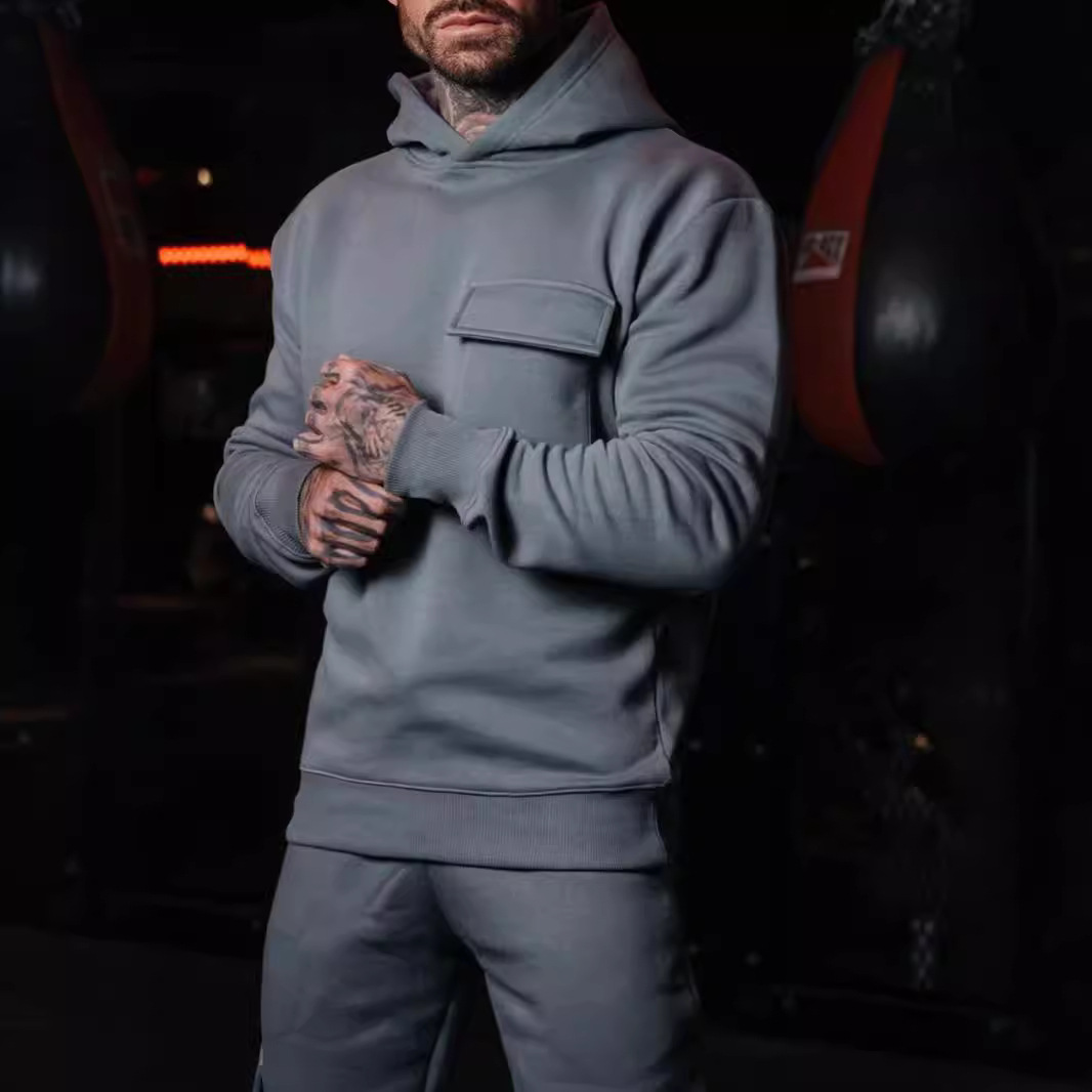 Fleece Pullover Hoodie - Men's Casual Trendy Sweatshirt NDF-00023