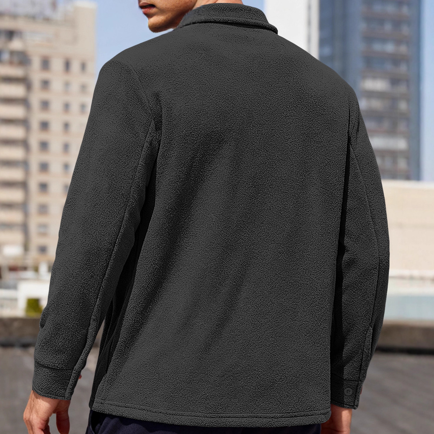 Tactical Fleece Lined Work Shirt Jacket Outdoor Hunting Casual NDF-00019