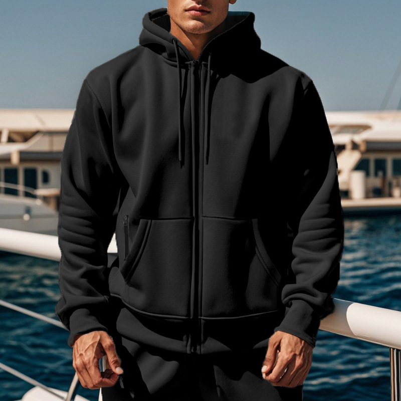 Fleece Pullover Hoodie Sweatshirt - Warm Long Sleeve Mens Top NDF-00032